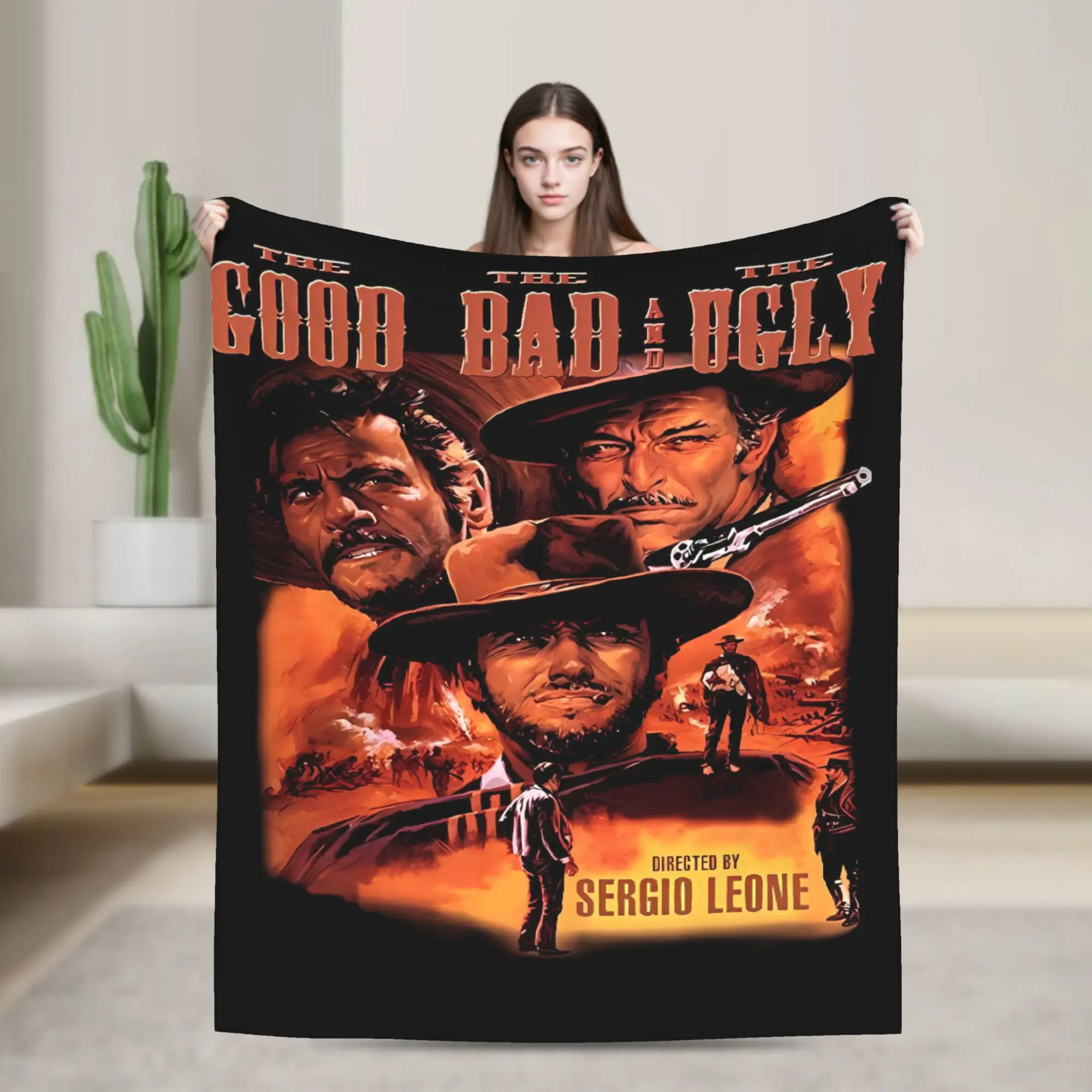 The Good the Bad and Ugly MOVIE Blankets Quality Warm Soft  Throw Blanket Autumn Decorative Bedroom Aesthetic Bedspread