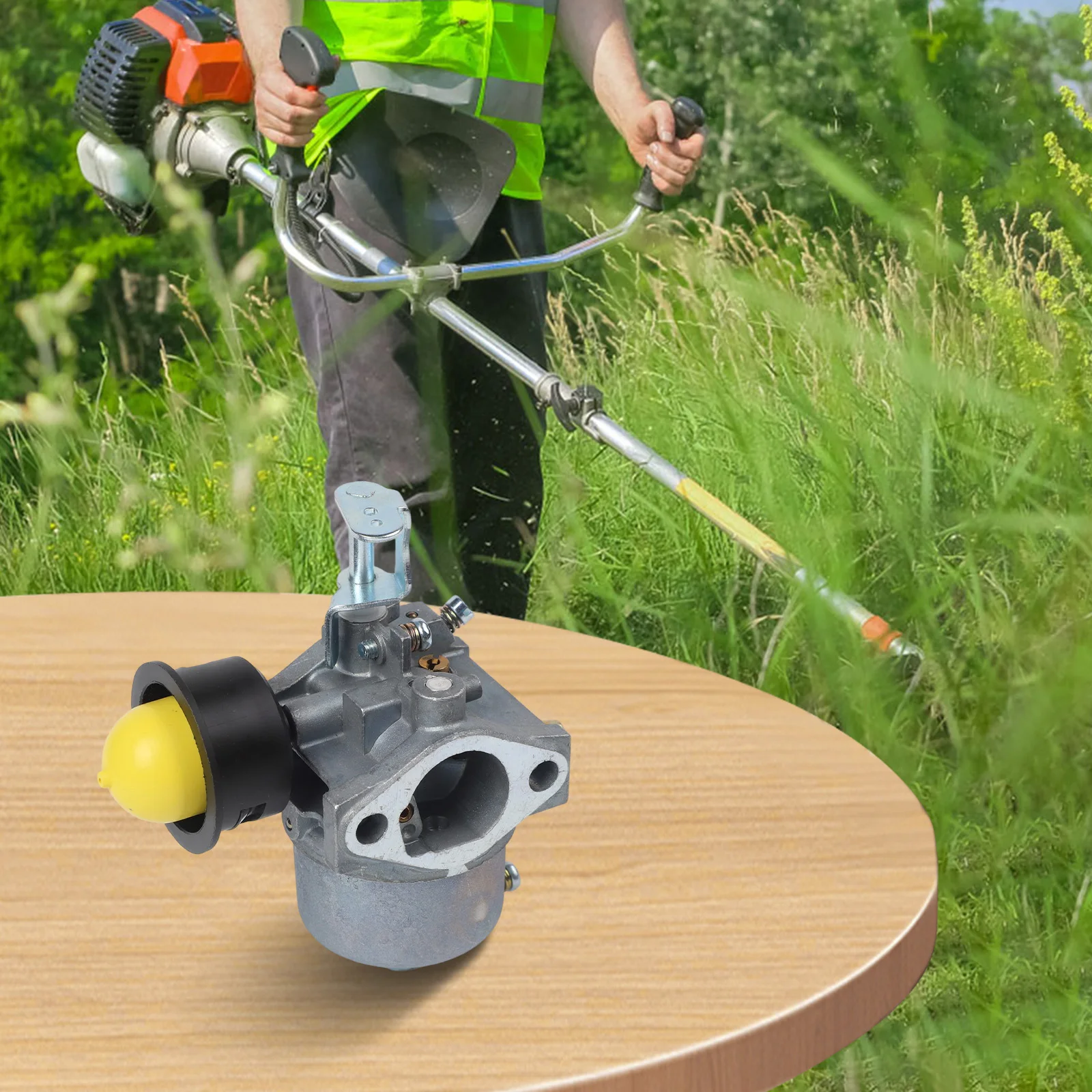 

Простая установка Обслуживание газонокосилки Карбюратор газонокосилки Оптимизированное потребление топлива Точная и безопасная посадка Прочный материал