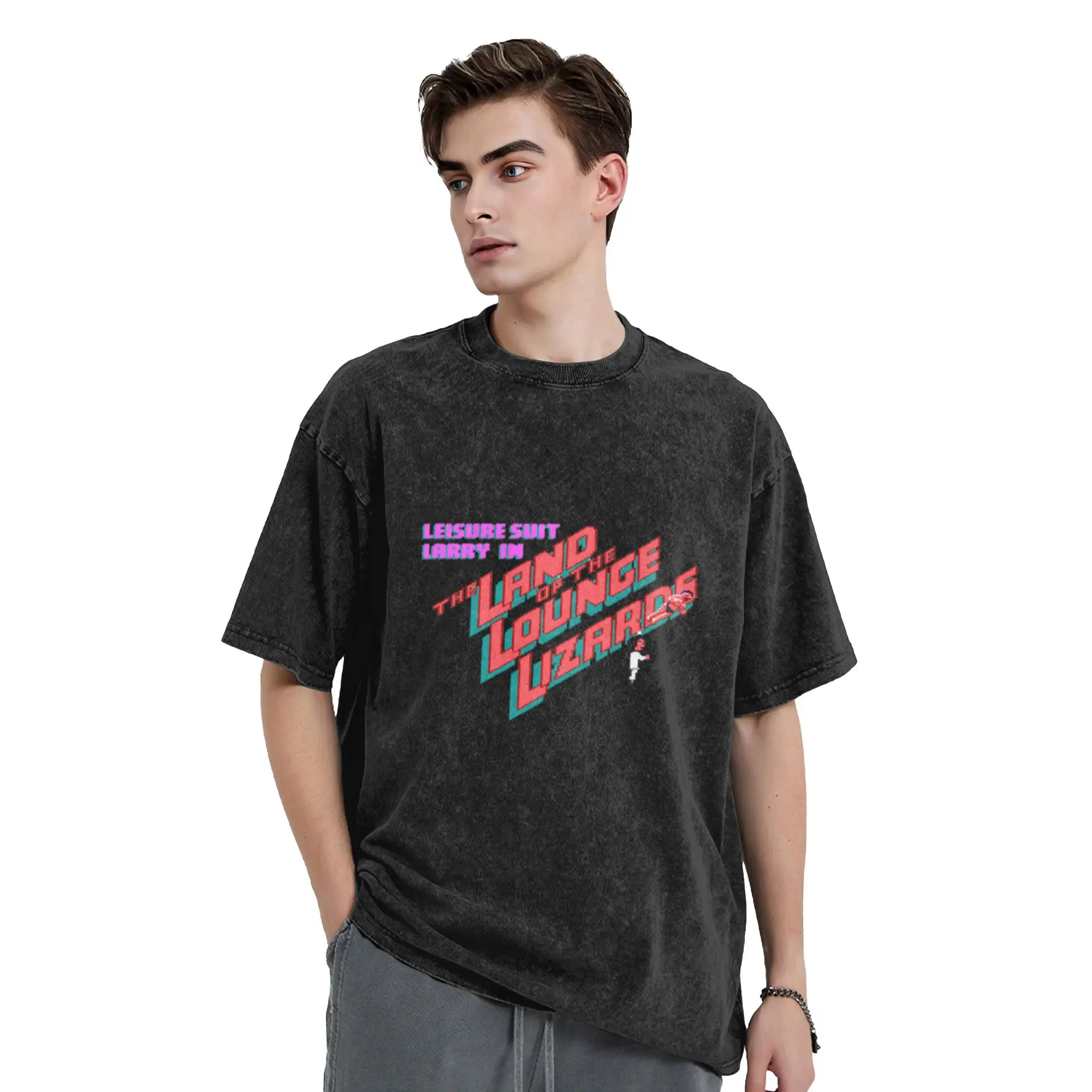 Leisure Suit Larry EGA Classic Chic A T-Shirt Oversized Short Sleeve Men's Women's Cotton Tees Tops