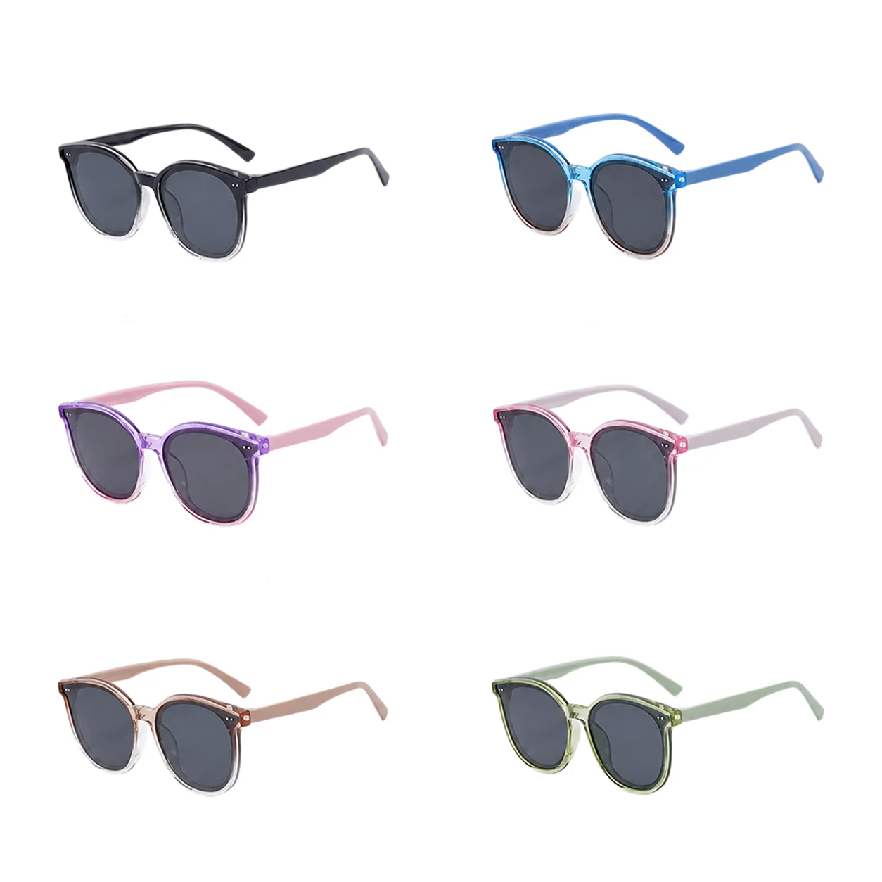 Childrens Sunglasses Kids Sun Glasses TR90 Square Soft Silicone UV400 Outdoor Beach Summer Shades Boys Girls Photo Props Eyewear