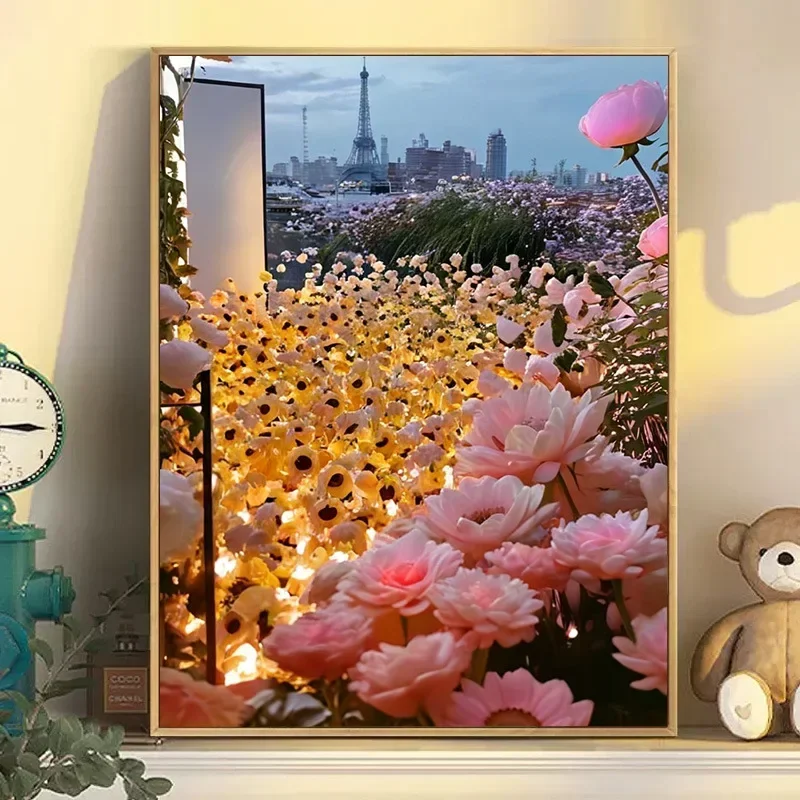 

3137031 Digital Oil Painting Modern Simple Hand-painted Color Filling Living Room Decoration Painting