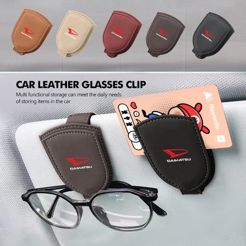 

Car Visor Glasses Clip Sunglasses Box Card Holder Accessories For Daihatsu Terios Sirion Mira Materia Rocky YRV Feroza Charade