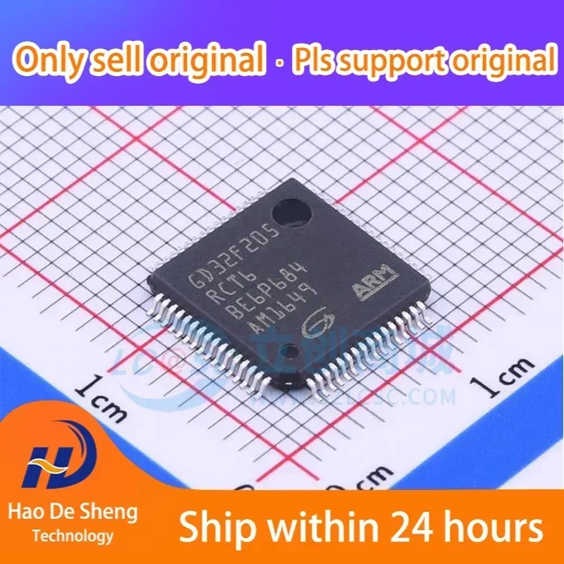 

10 шт./лот GD32F205RCT6 LQFP64, новый оригинал в наличии