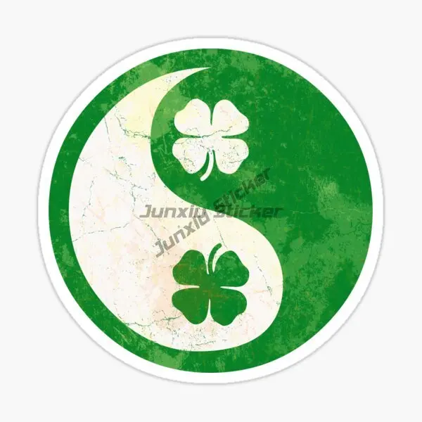 Personalized Ireland Flag Laptop Decal Vinyl Adhesive Waterproof Car Rear Bumper Self Adhesive Decal Decoration