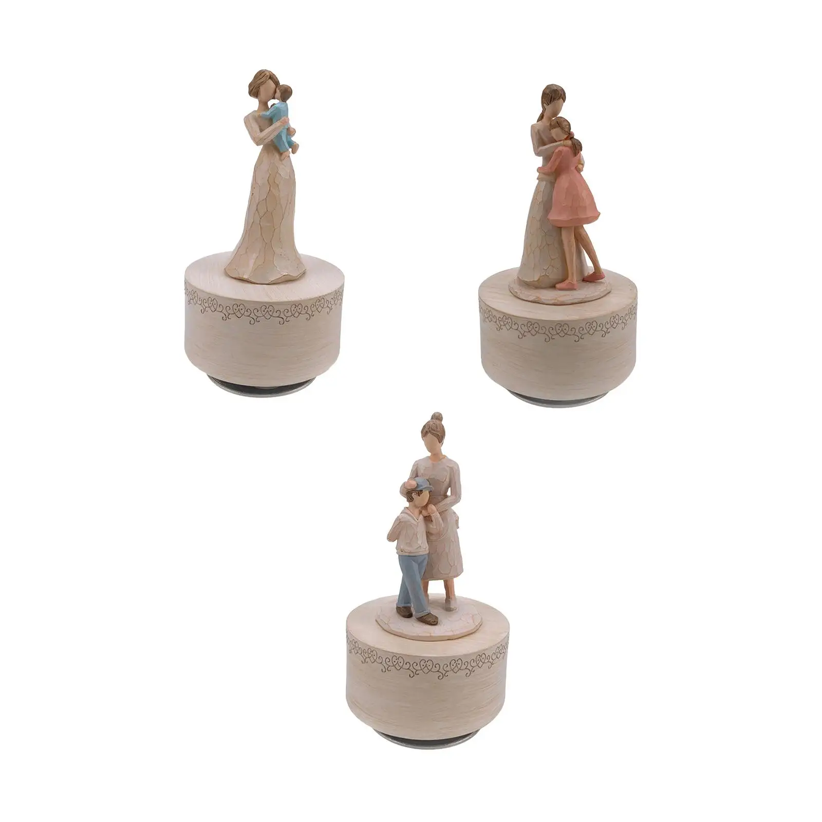 

Mother Day Gift Music Box Gifts for Mom from Daughter Tabletop Decor Musical Mother Kid Figurines for Thanksgiving Presents