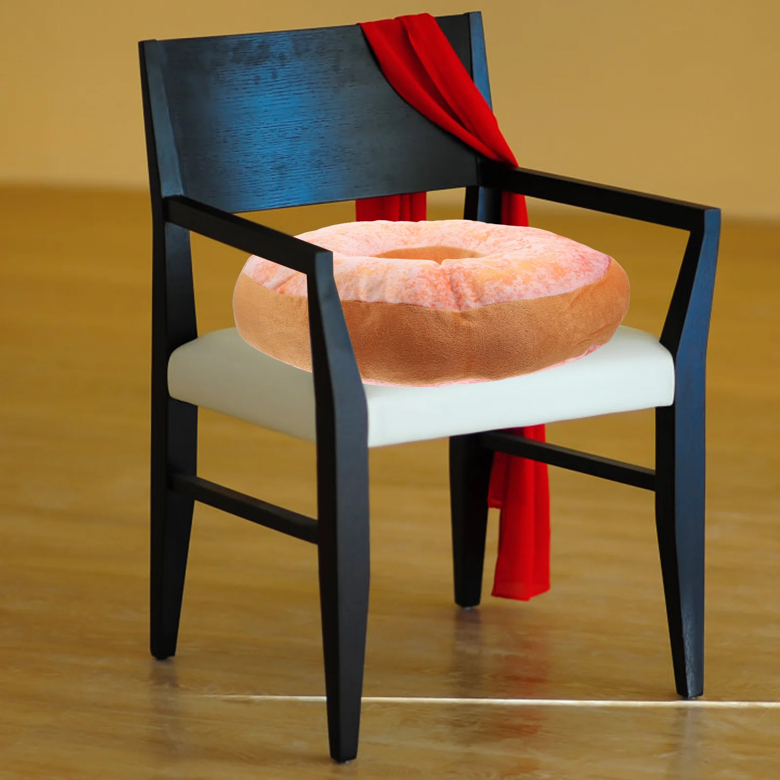 Almohada de Donut de 40Cm, cojín relleno, almohada suave para sofá, silla, coche, hogar, oficina, forma de Donut, soporte para respaldo de asiento, regalo para niños