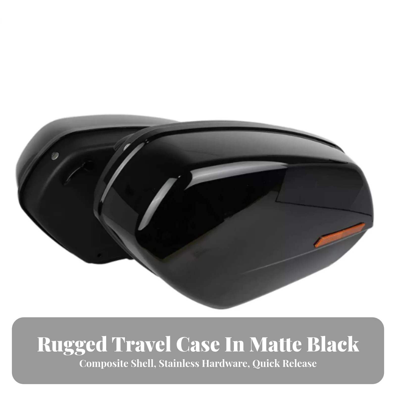 Saddlebags Quick-Release Motorcycle Side Case with Mounting Bracket Saddlebag Aerodynamic for Motorcyclists, Commuting