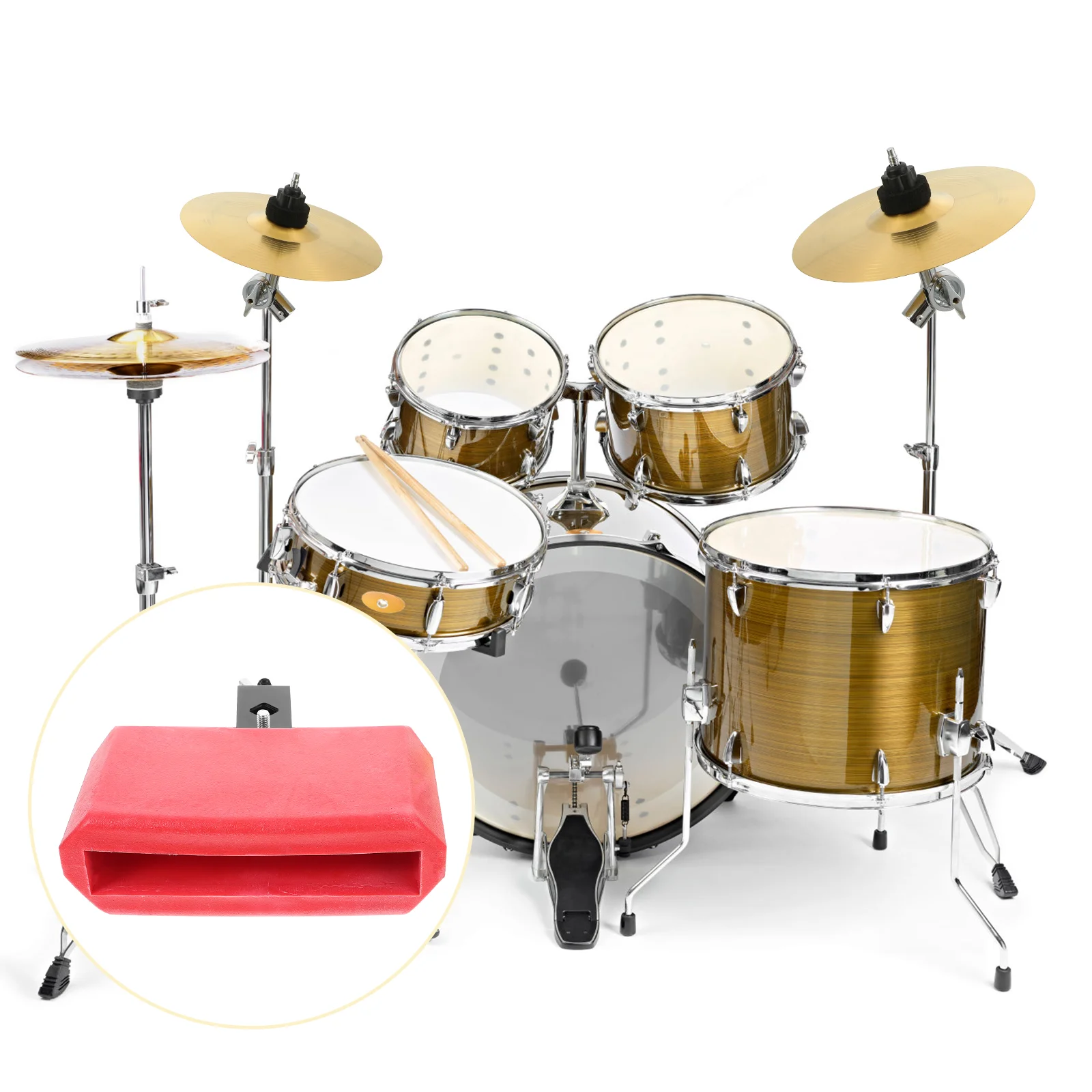 

Rock Cowbell for Drumset Kit Accessories Musical Instruments Accessory Percussion