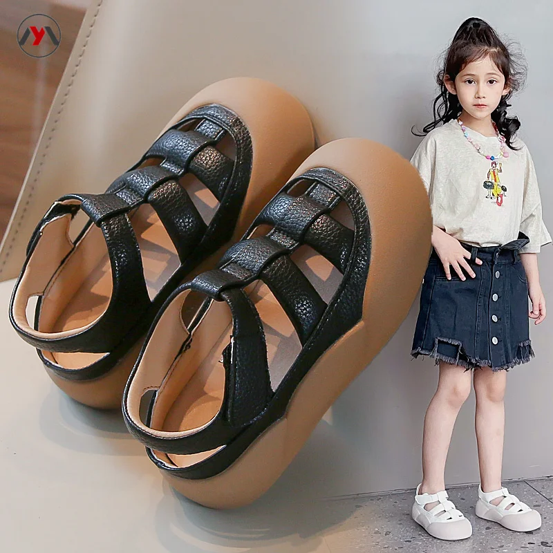 Summer boys and girls sandals children's shoes crash resistant sandals outdoor soft soled children's beach shoes comfortable