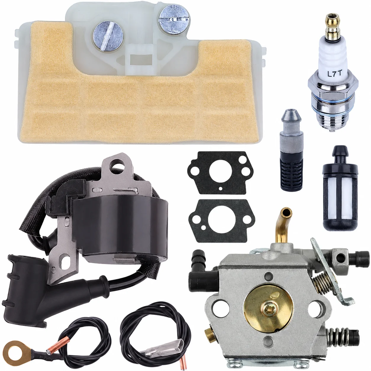 Carburetor Air Filter Ignition Coil Replacement Kit For Stihl 024 026 024AV MS240 MS260 Chainsaw Spark Plug Oil Hose Fuel Filter