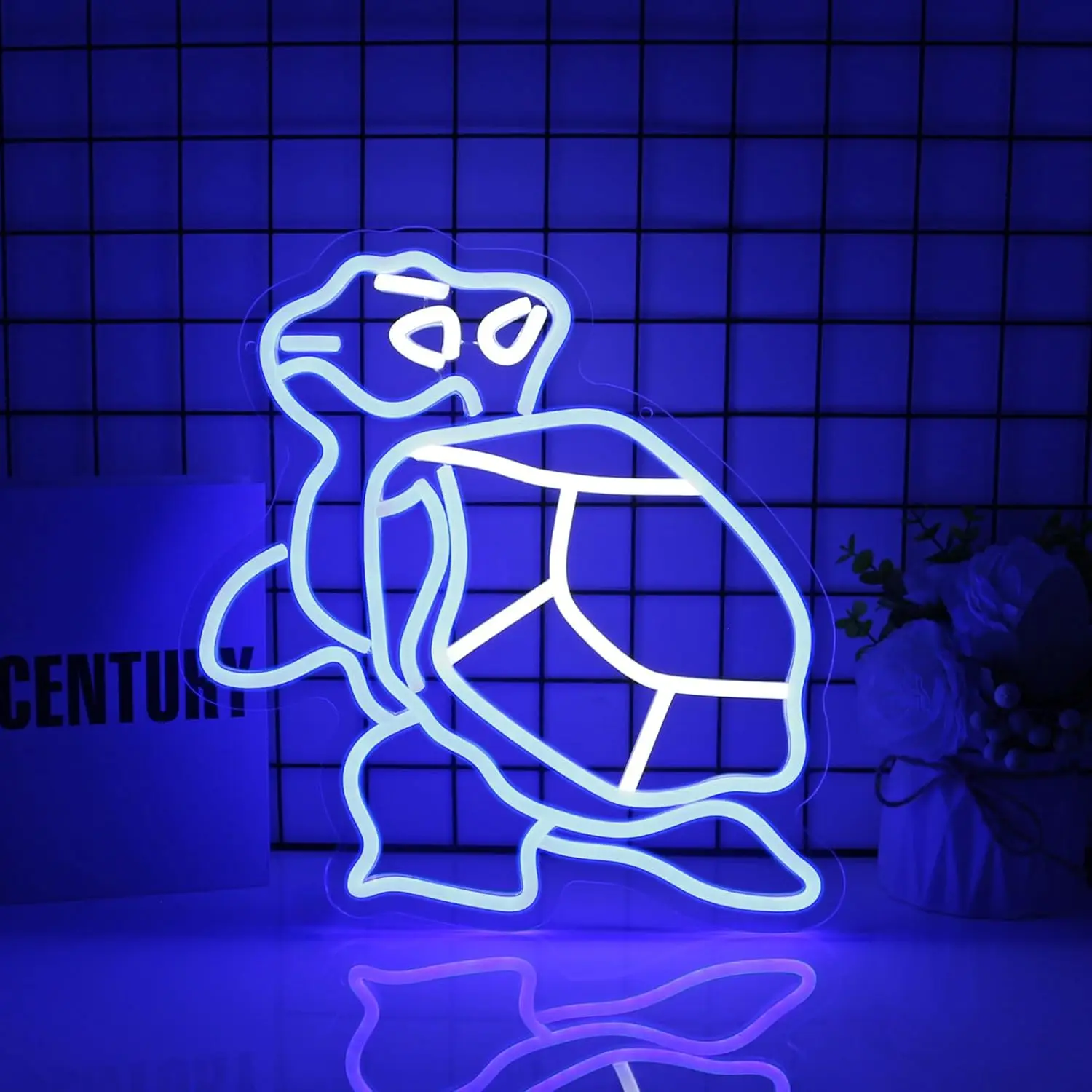 

Turtle Hibiscus Neon Signs for Wall Decor 5/12V USB with Dimmable Switch for Bedroom Living Room Office Decor Sea Turtle Gifts