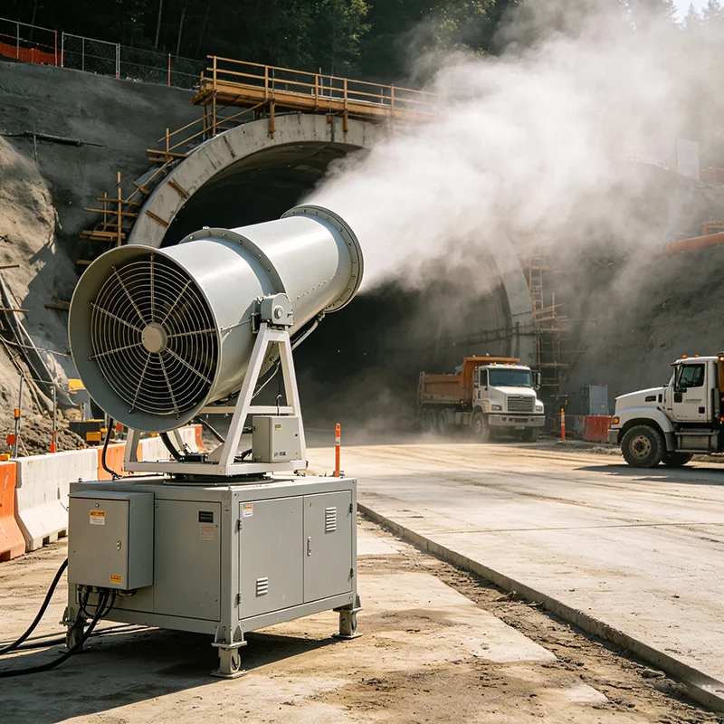 Dust Suppression Fog Cannon Truck‑Mounted 40M Auto‑Swing Mist Cannon Equipment for Municipal Sanitation Work