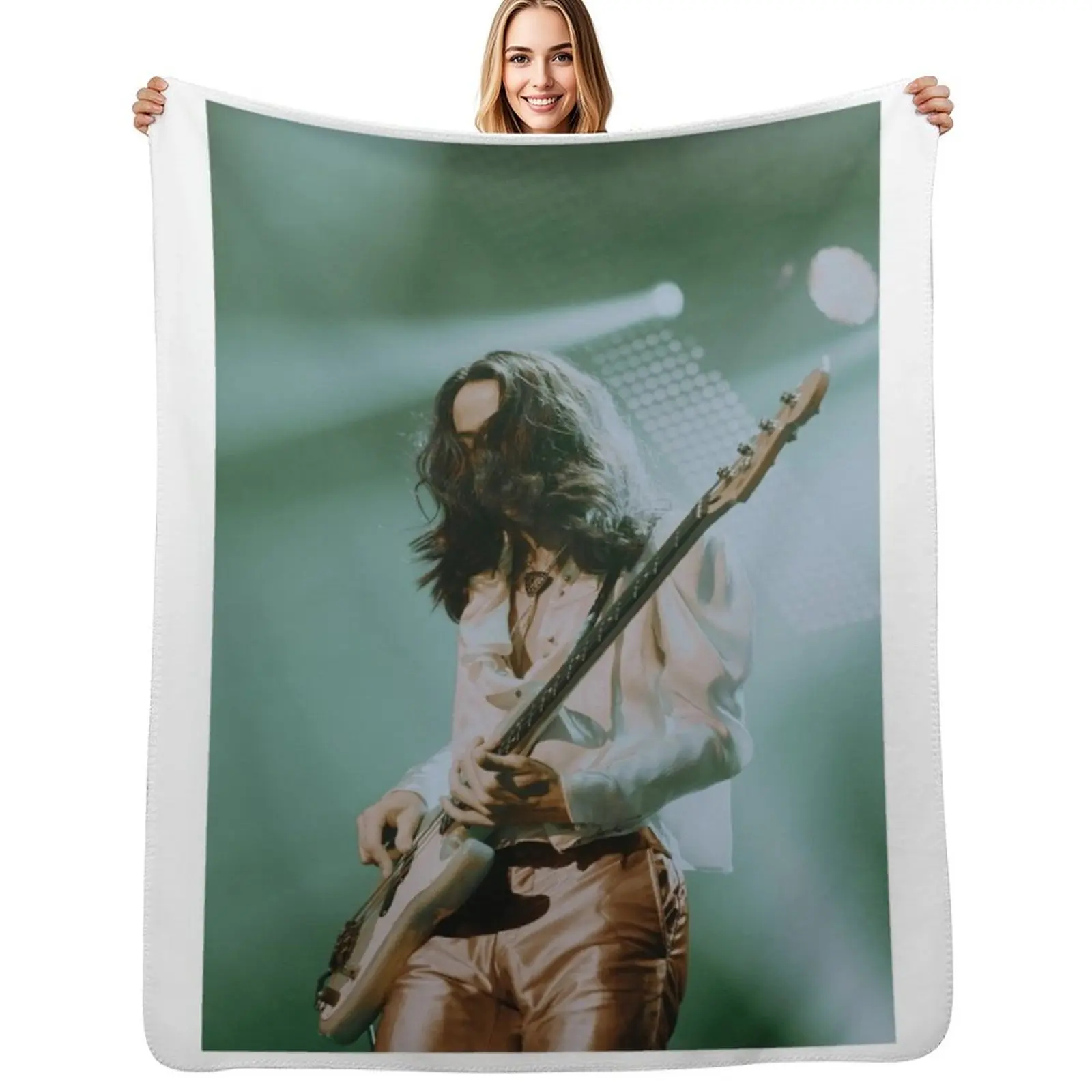 Greta Van Fleet Throw Blanket Moving Kid'S Plaid on the sofa Soft Plaid Soft Big anime Blankets