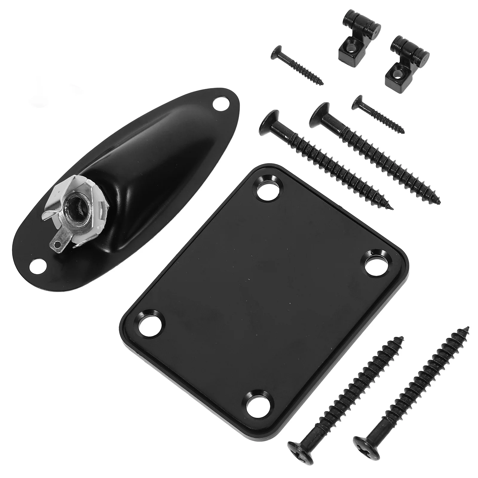 

1Set Electric Guitar Jack Plate Multifunctional Durable Replacement Standard Size Easy Install Guitar Input Socket Plates