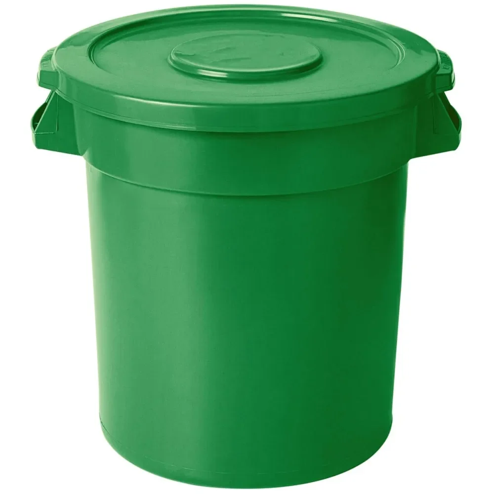 

10 Gallon Trash Can with Lid Round Ingredient Storage Containers Recycling Bin Kitchen Garbage Can Office Garbage