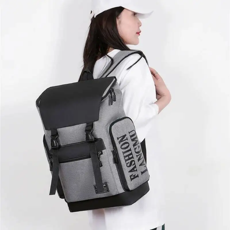 

2025 Креативный новейший дизайн, крутой рюкзак большой емкости, простой модный тренд, школьная сумка для студентов, легкий вес для путешествий и бизнеса