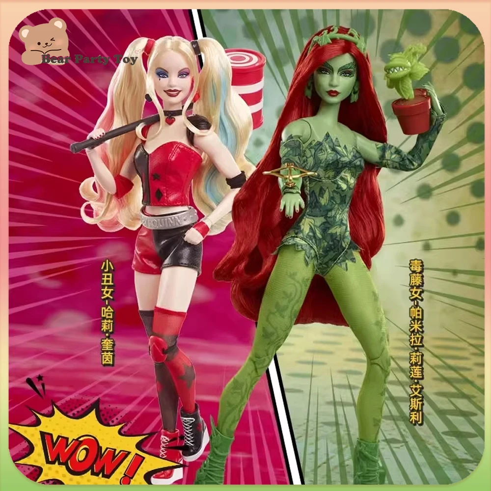 Genuine Batman 85th Anniversary Harley Quinn Poison Ivy Collection Series Action Figure Model Decoration Doll Kid Birthday Gift