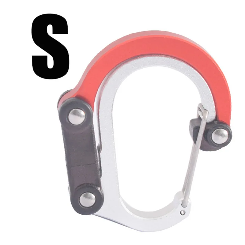 Hybrid Gear Clip - Carabiner Rotating Hook Clip Non-Locking Strong Clips For Camping Fishing Hiking Travel Backpack Out image 2