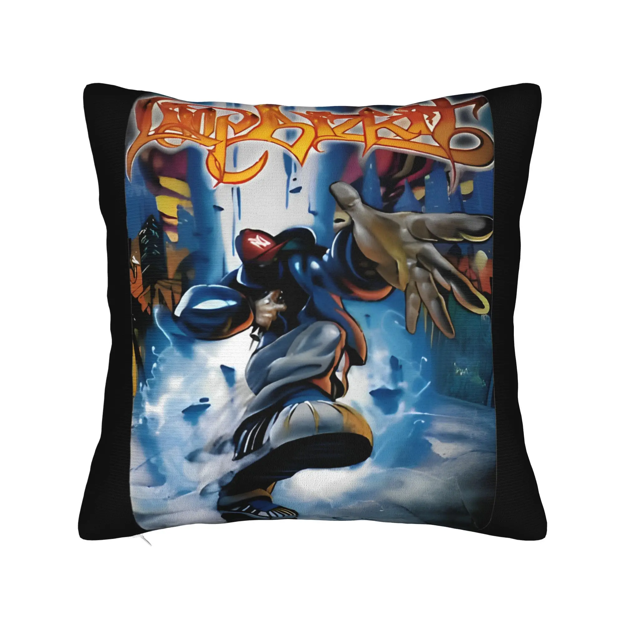 Limp Bizkit  Square Pillow Case  Metal Band Rap Rock Cushion Cover Awesome Polyester Decorative Pillowcover for Car 40*40cm