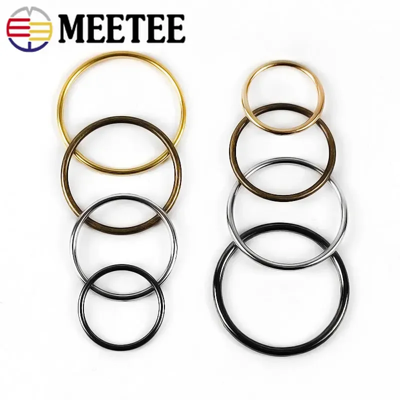 10 шт., уплотнительное кольцо, металлическая пряжка, 20-50 мм, круглый ремень для сумки, застежка для обуви, сумка для одежды, лямка с крючком, ремень, фурнитура «сделай сам», швейные аксессуары
