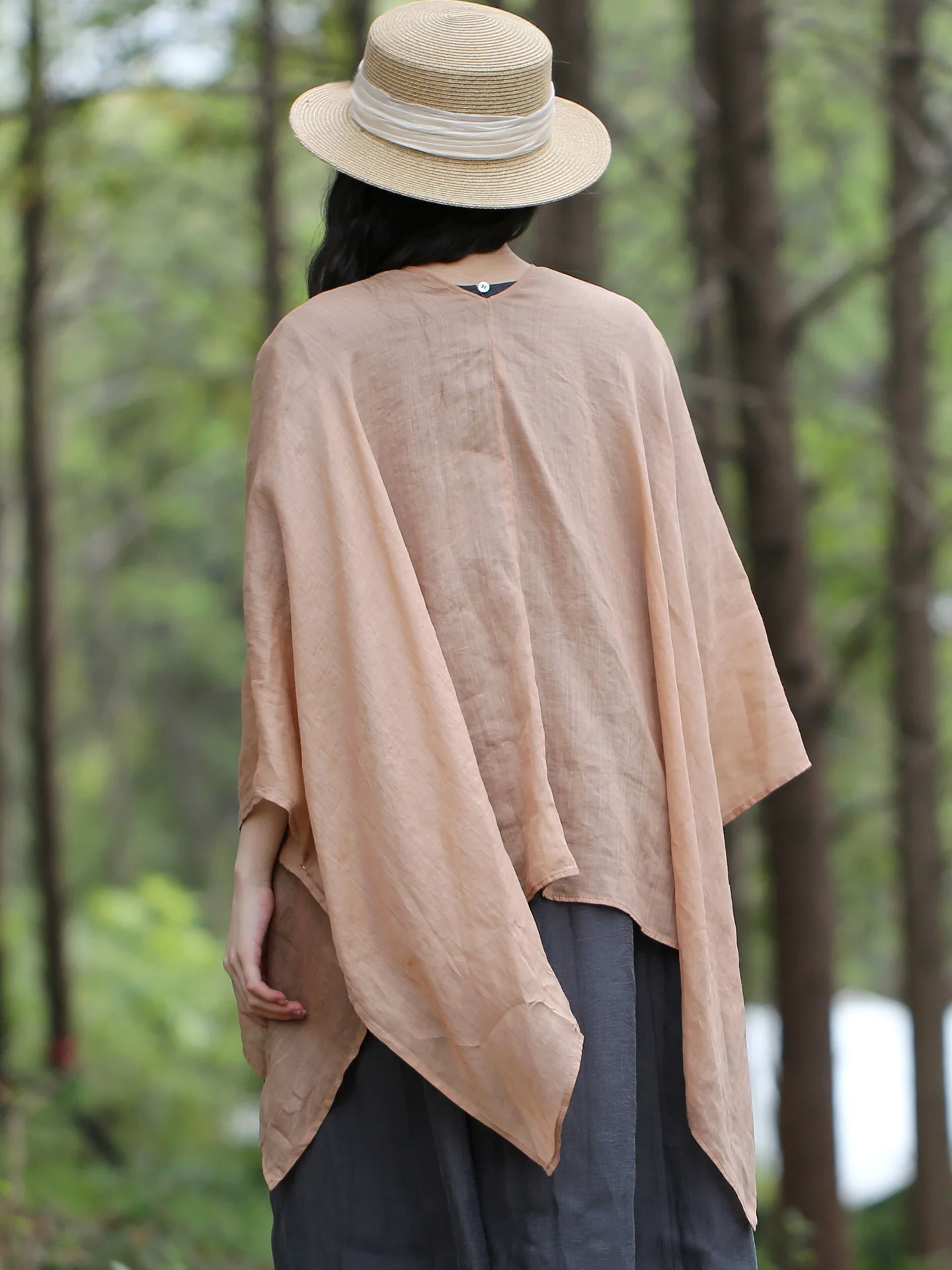 long-lightweight-summer-sun-protection-hemp-shawl-coat-with-slit-air-conditioned-room-shoulder-protector-cool-cover-up