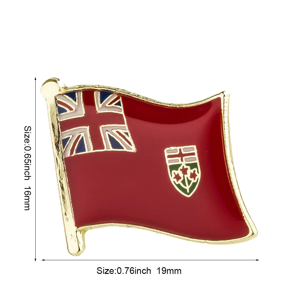 ONTARIO Flag Badge Flag Laple Pin Badges Flag Brooch