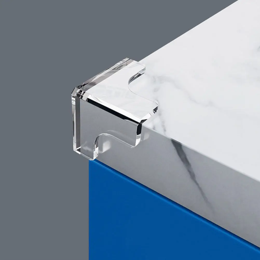 10Pcs Transparent PVC Corner Guards Proofing Table Edge Protectors Clear Furniture Bumpers Safety Desk