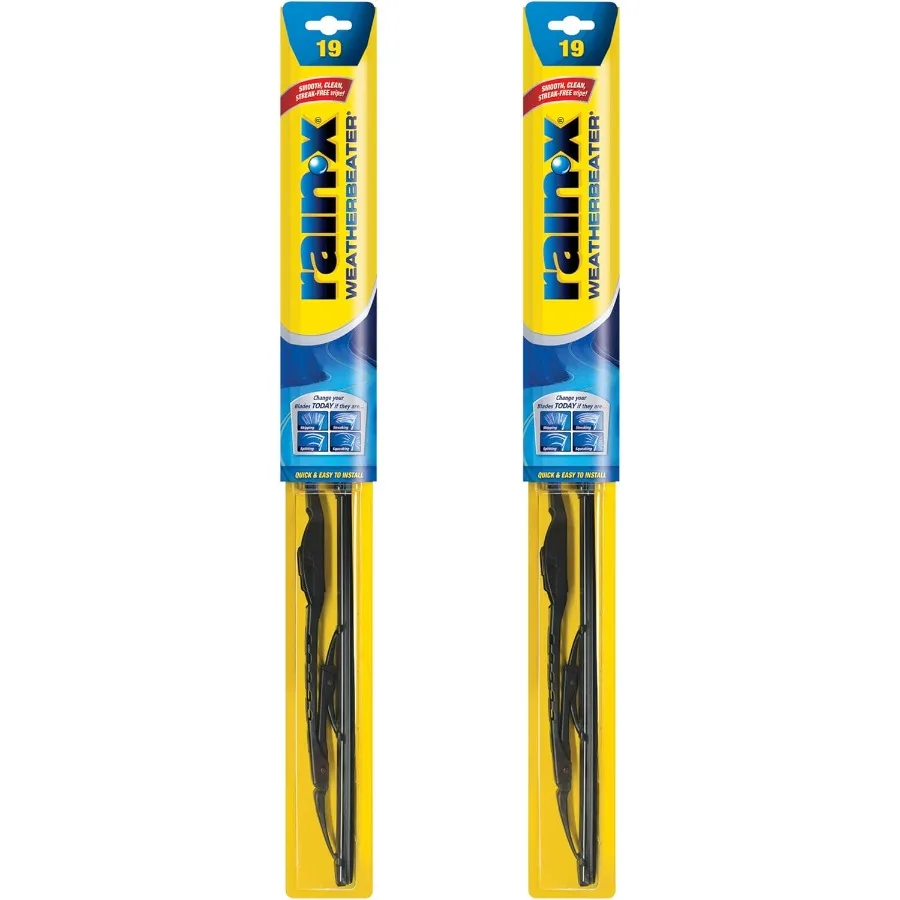 

820153 WeatherBeater Wiper Blades 19 Windshield Wipers Pack Of 2 for Automotive Use HighPerformance Replacement Windshield Wipe