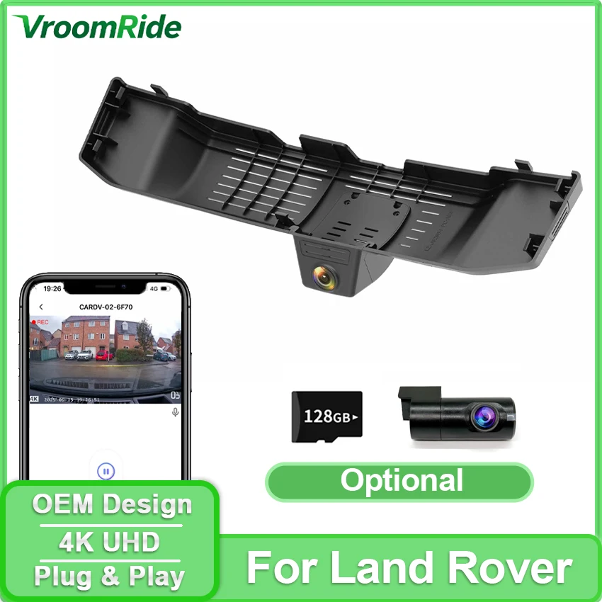 

4K Front And Rear Dash Cam For Land Rover Defender 110 90 130 (L663) 2020-2024 2025 2026 DVR Car Camera OEM Style Video Recorder