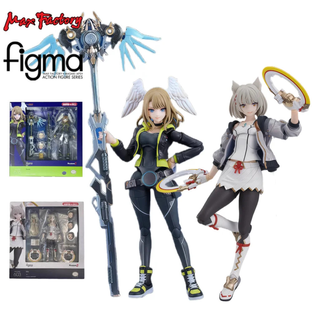

Max Factory Figma 635-Eunie/603-Mio Аниме Фигурка Модель Комплект Высокодельный Подарок для Коллекционеров и фанатов Многофункциональный аксессуар