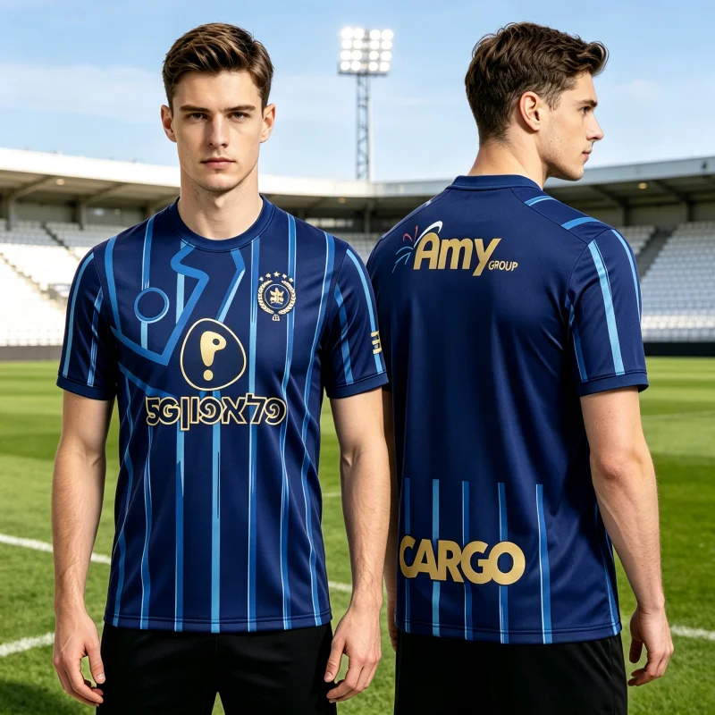 Summer Trend Football Jersey Sports Fans Maccabi Tel Aviv Short Sleeved T-Shirt Breathable Soft Comfy Stylish Family Kids Tees
