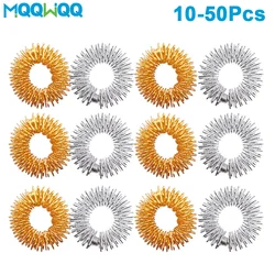 10-50pcs Finger Ring Pressing Acupressur Massage Health Care Body Relieve Body Massage Finger Lose Weight Help Sleep Tools