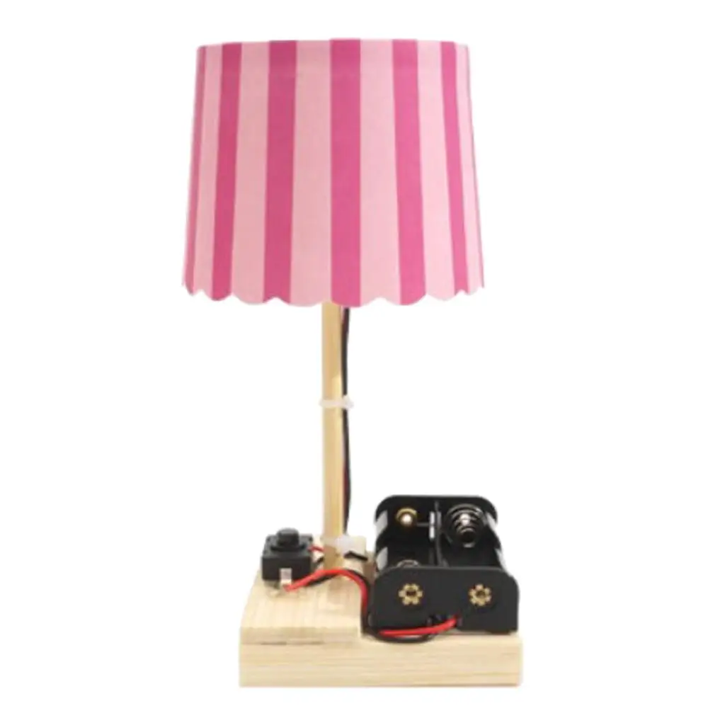 DIY Mini Desk Lamp Kids Practicability Physics Experiment, Physics Assemble Kit