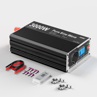 HOULI Car Power Inverter 12V/24V to 220V 2000W Continuous 4000W Peak  Pure Sine Wave Converter with Remote Display EU Stock