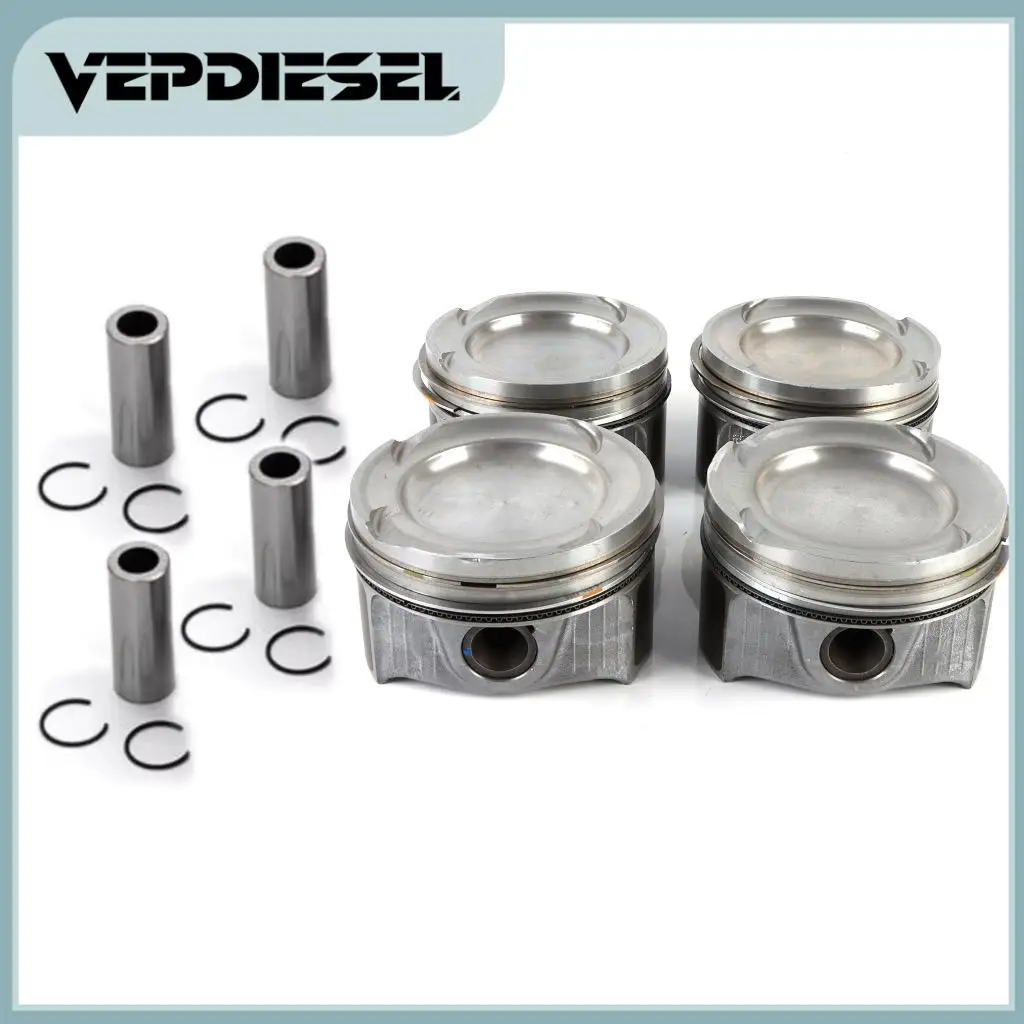 4x Engine Pistons Rings Set Replacement For Mercedes-Benz CLA35 AMG M260 2.0L Auto Engine parts New