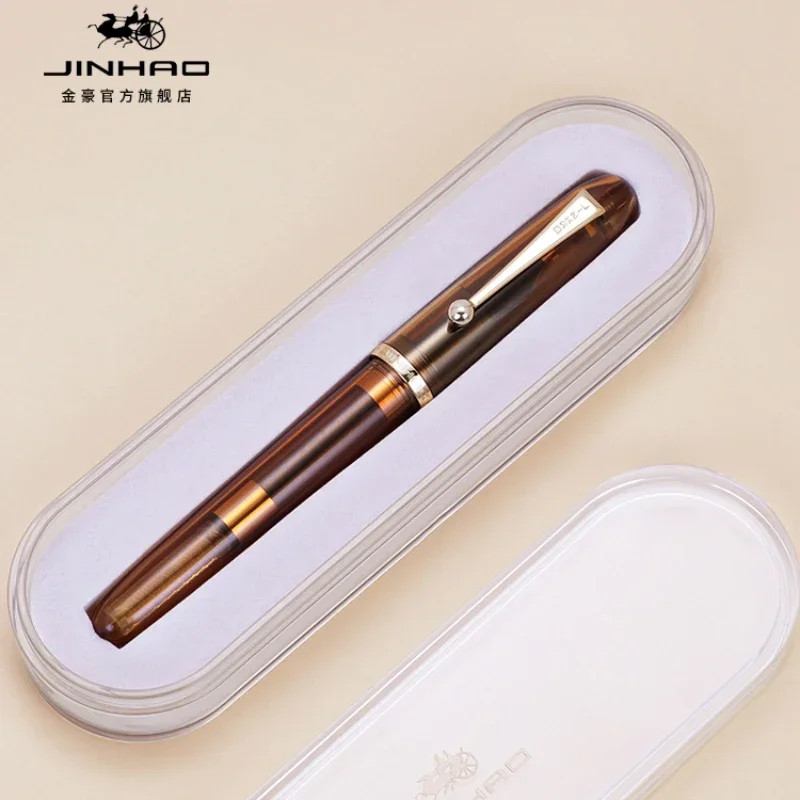 jinhao-9016-カラフルなプレスメタル万年筆格納式ペン先インクペンビジネスオフィス用インクペンオフィス学校ライティングギフト