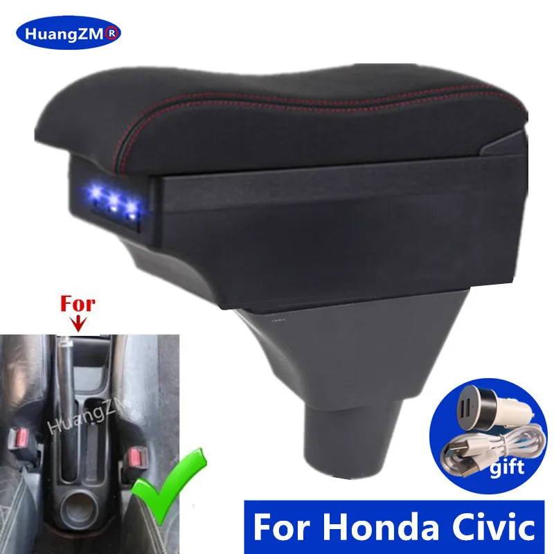 Für Honda Civic EP3 Armlehnenbox Für Honda Civic 7. Generation Zentrale Aufbewahrungsbox Innenraum-Spezifisches Nachrüst-Autozubehör