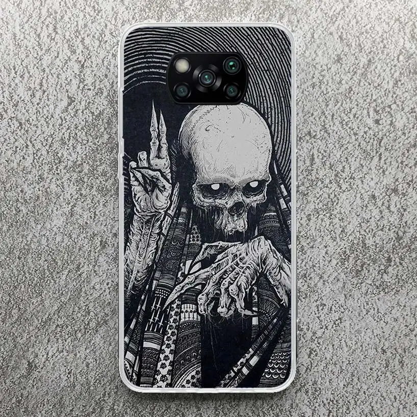 Satanic Goat Satan Devil Phone Case For Xiaomi Poco X3 Nfc X5 X6 Pro M5S M4 M3 F5 F4 F3 F2 F1 X4 GT Soft Cover Silicone Shell