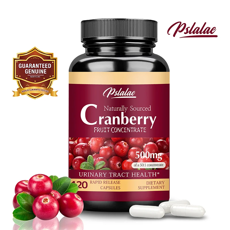 Cranberry Capsules - Urinary Tract Cleansing and Detoxification, Bladder Health, Antioxidant