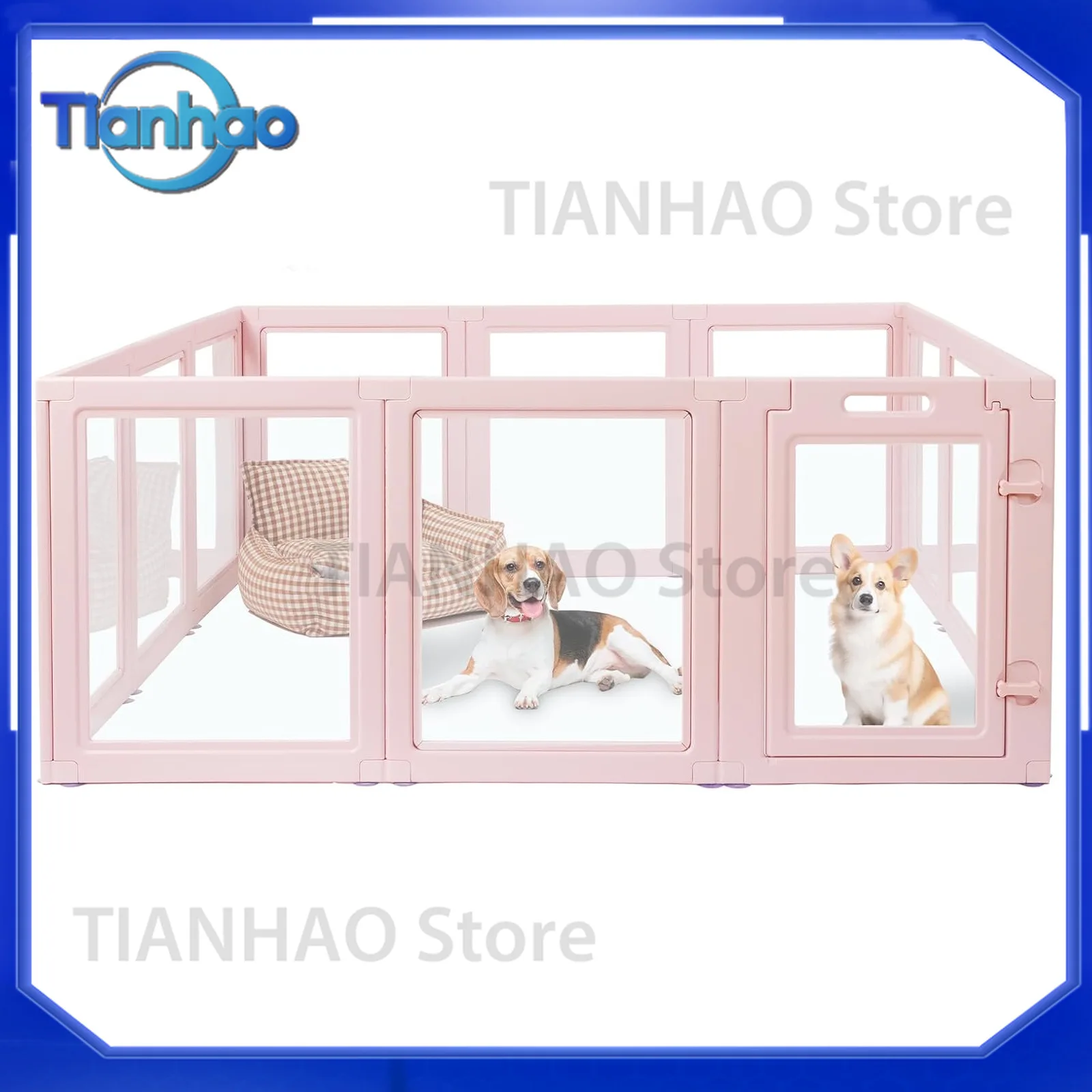 Pet Playpen for Small Dogs 60 cm Height Portable Foldable Fence for Amazon Best Seller