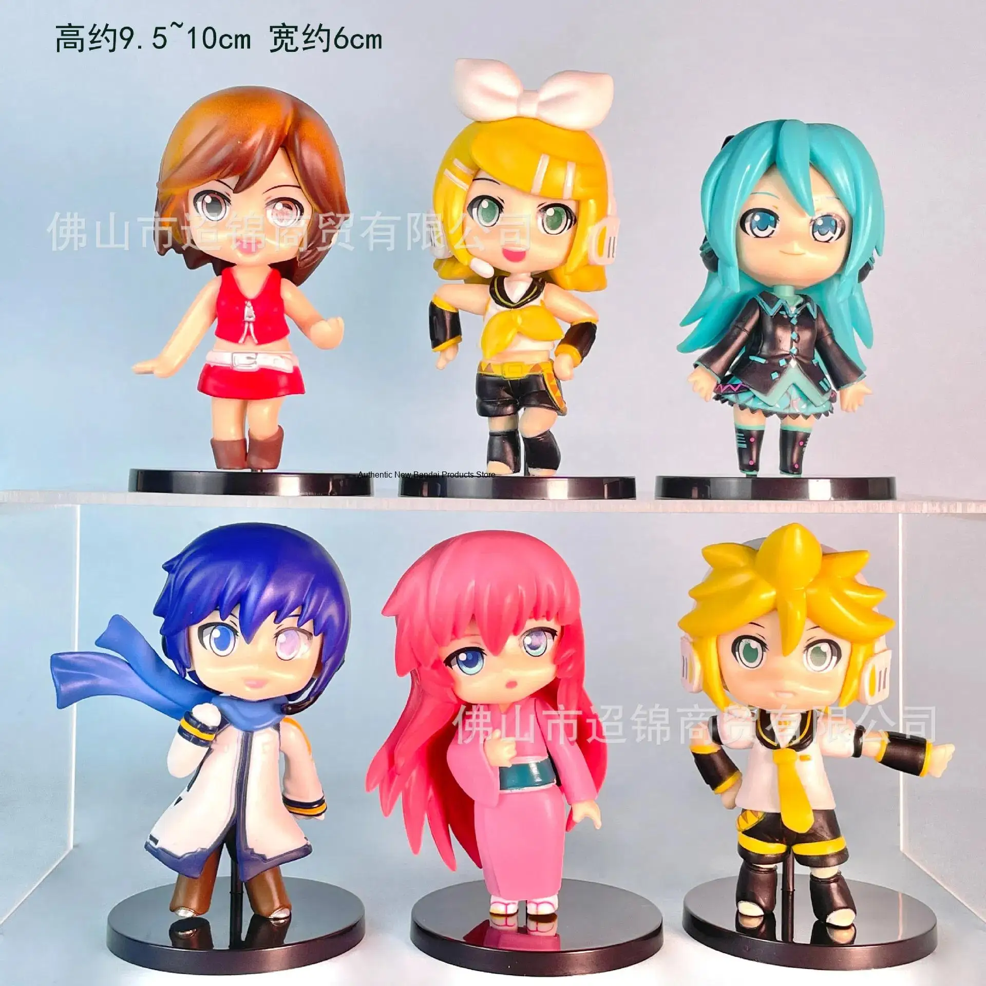 初代6個セット-アニメ初音ミク-qバージョン-立位-アクションフィギュア-pvcモデル-おもちゃ-ドール-デスクデコレーション-ギフト