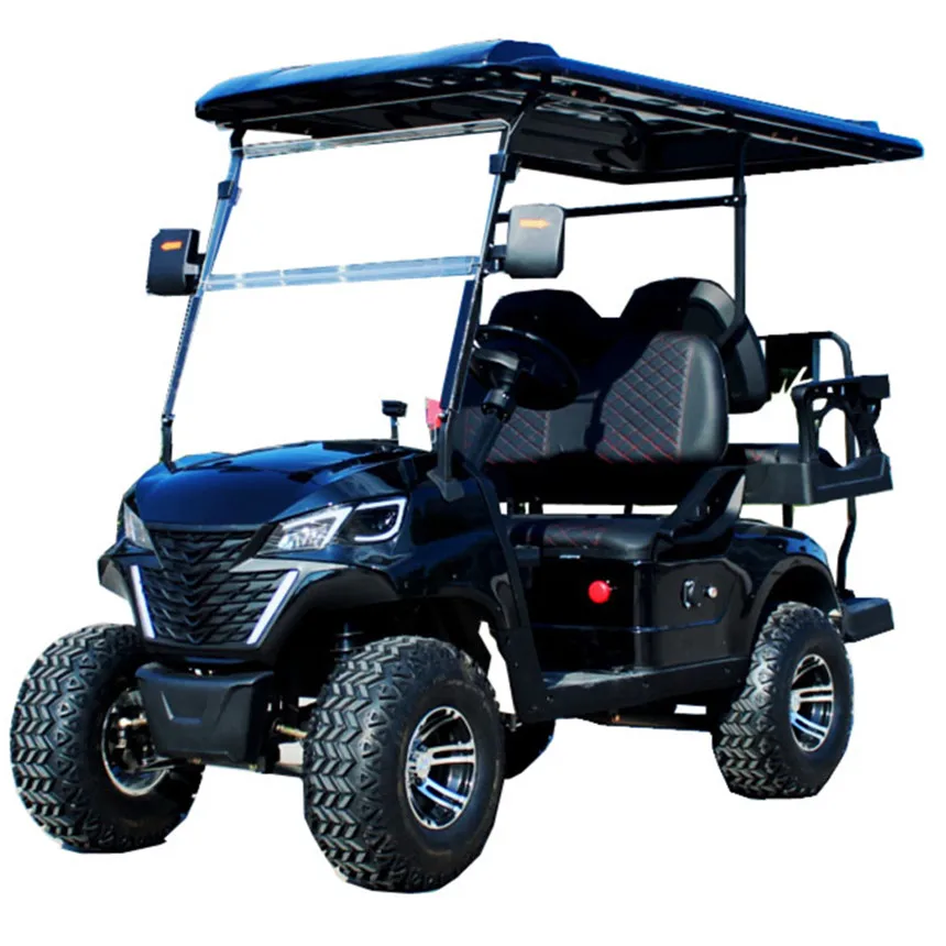 China Dynamics Wholesale Brand New 4 Wheel Golf Cart 2/4/6 Seats Multicolor Light Flashing Electric Golf Cart