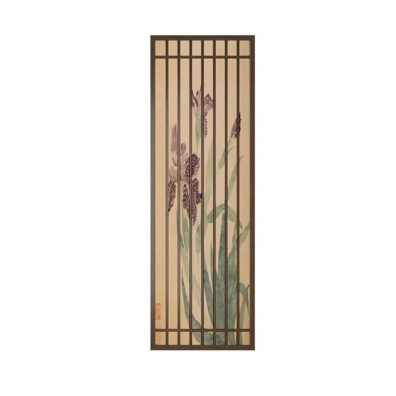 

Aesthetic new Chinese-style orchid screen partition, living room is opposite the door, bathroom porch is blocked