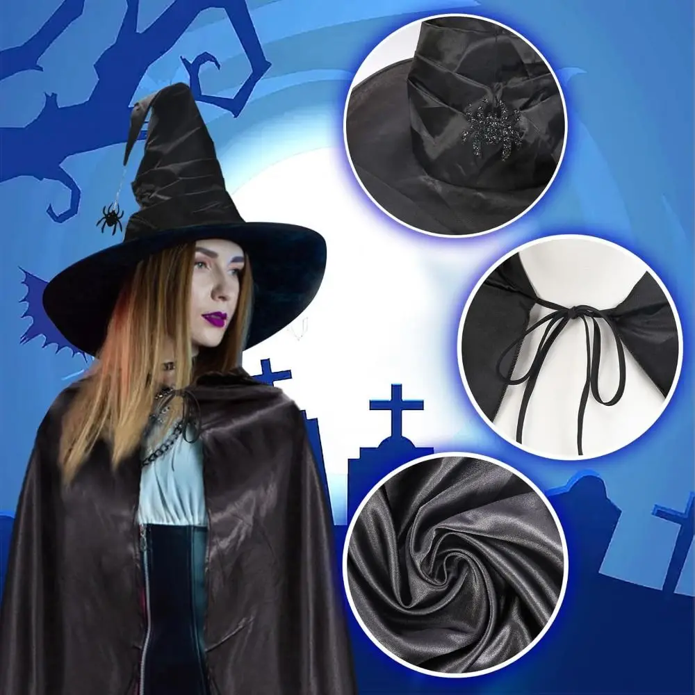 

Cool Bat Hat Halloween Cloak Funny Costume Halloween Cosplay Hooded Cape Party Props Witch's Cloak Props Clothing