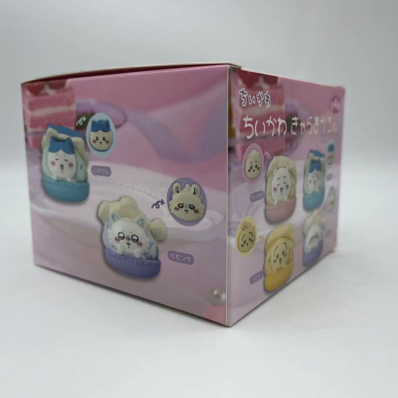 Hochwertige Chiikawa 4-teilige niedliche Macaron-Dessert-Gacha-Figurensets Usagi Hachiware Momonga Modell Schreibtischspielzeug Geburtstagsgeschenke für Fans – Detail 3
