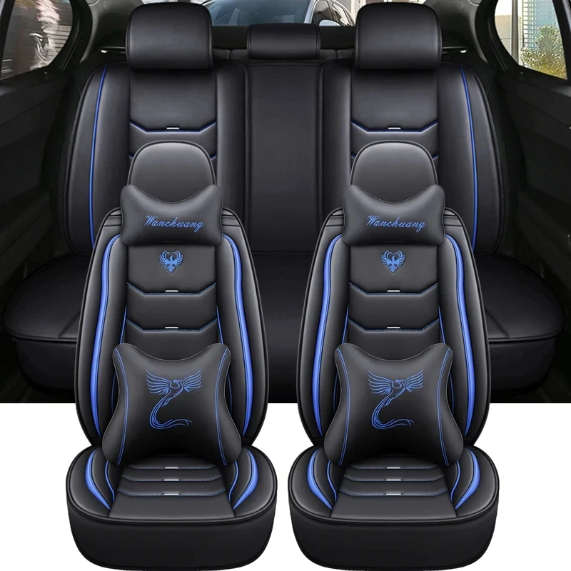 

WZBWZX Universal leather Car Seat Cover for Volkswagen All Models polo golf tiguan touran jetta CC beetle Car-Styling