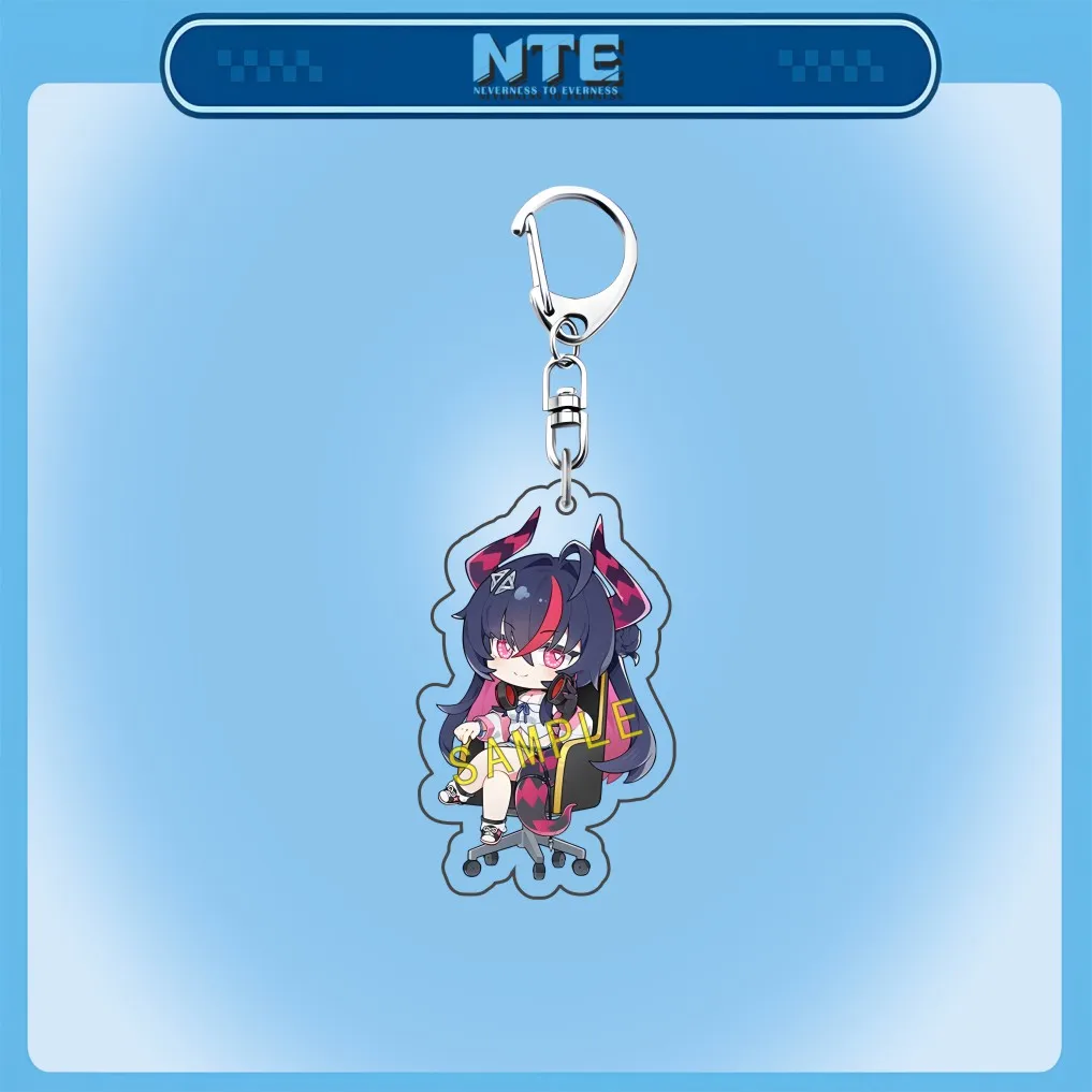 Neverness to Everness (NTE) 6cm Acrylic Character Charms Keychain Mint Nanally Shinku, Backpack Car Decor Fan Gift Merch