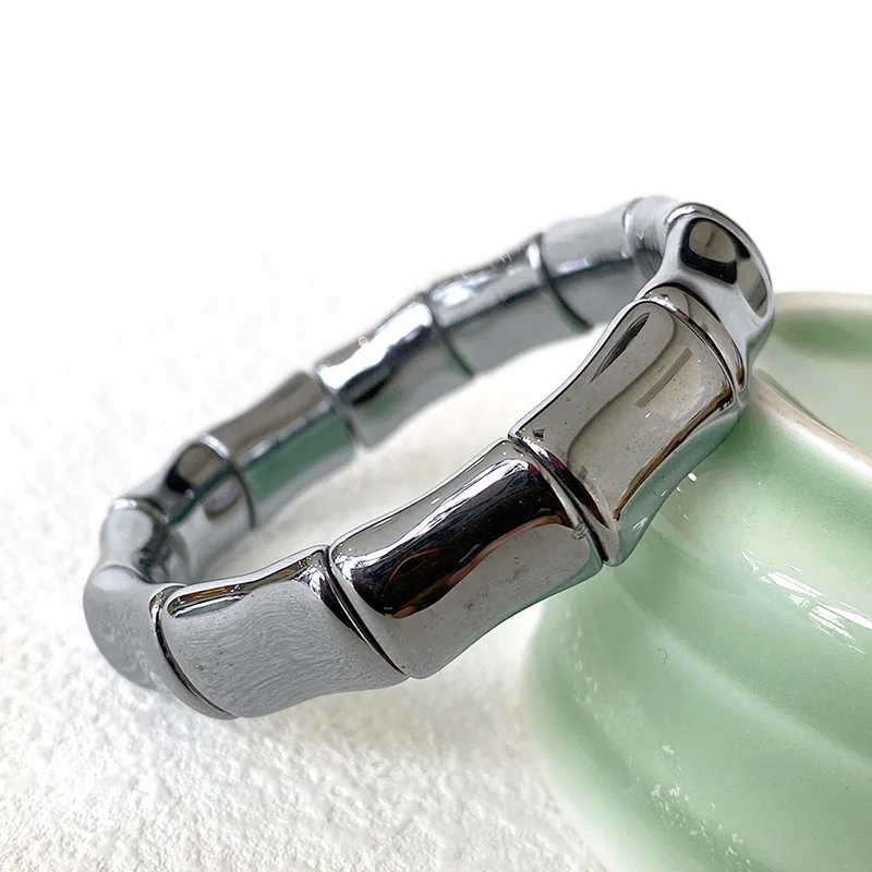 12x16mm Natural Terahertz Energy Carnation Bracelet Holiday Birthday Gift for Men and Women