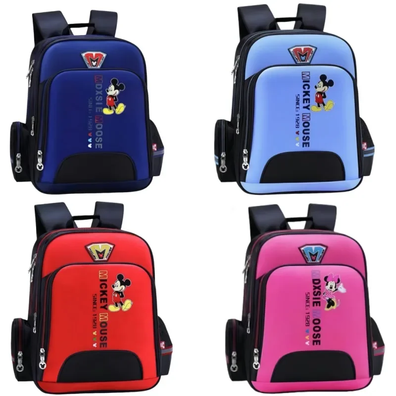 Disney Mickey Mouse Backpack Student Travel Mountaineering Cycling Bag Children's Pencil Case Organizer Knapsack Large Capacity