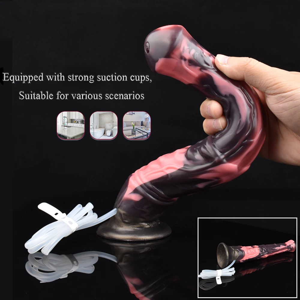 YOCY التدفق طويل الحصان القضيب سيليكون الشرج موسع مع مصاصة الإناث الاستمناء الوحش دسار الجنس لعب لتدليك الكبار